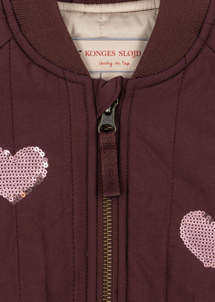 Konges Slojd Juno sequin bomberjas Decadent Chocolate
