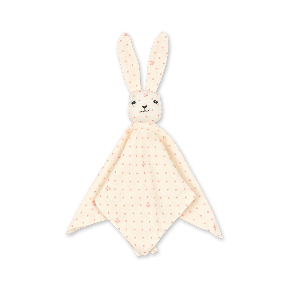 Konges Sløjd Sleepy Rabbit knuffeldoek cherry dot