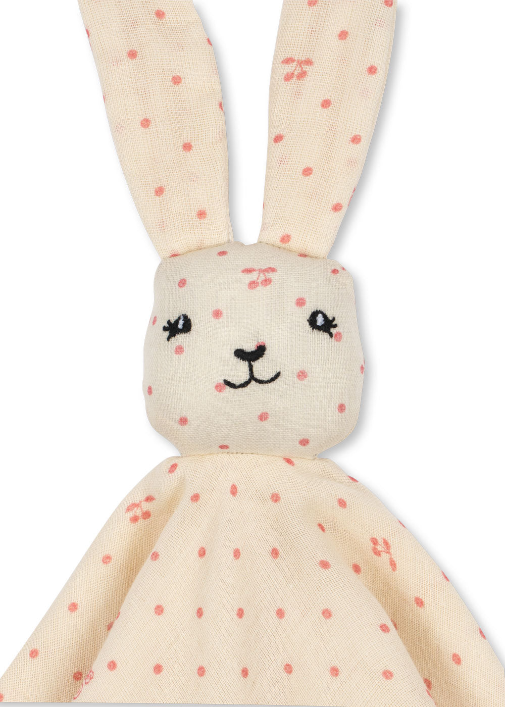 Konges Sløjd Sleepy Rabbit knuffeldoek cherry dot
