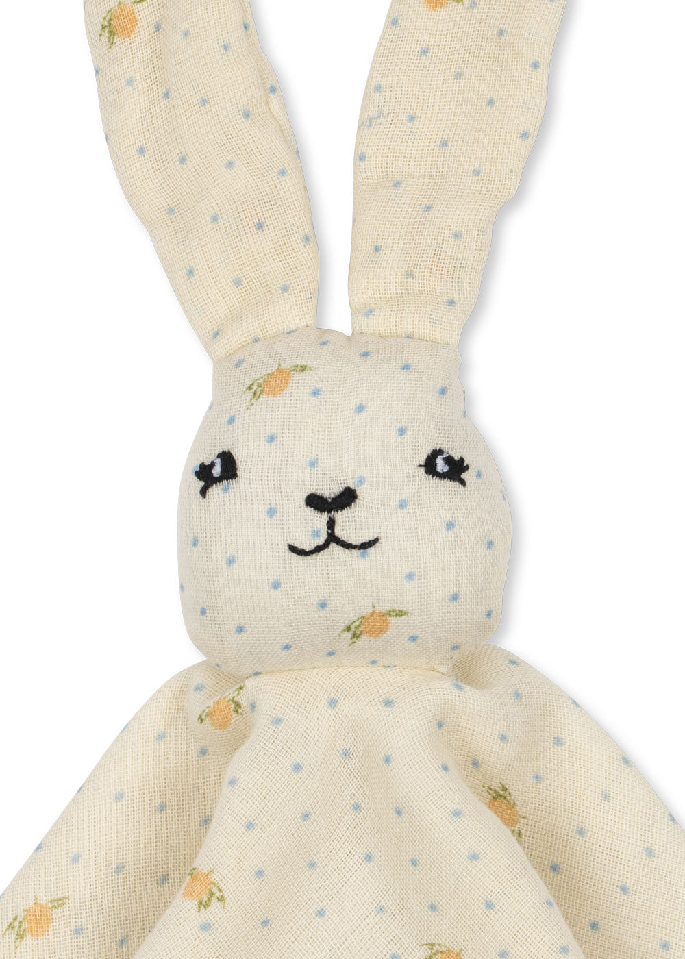 Konges Sløjd Sleepy Rabbit knuffeldoek lemon dot