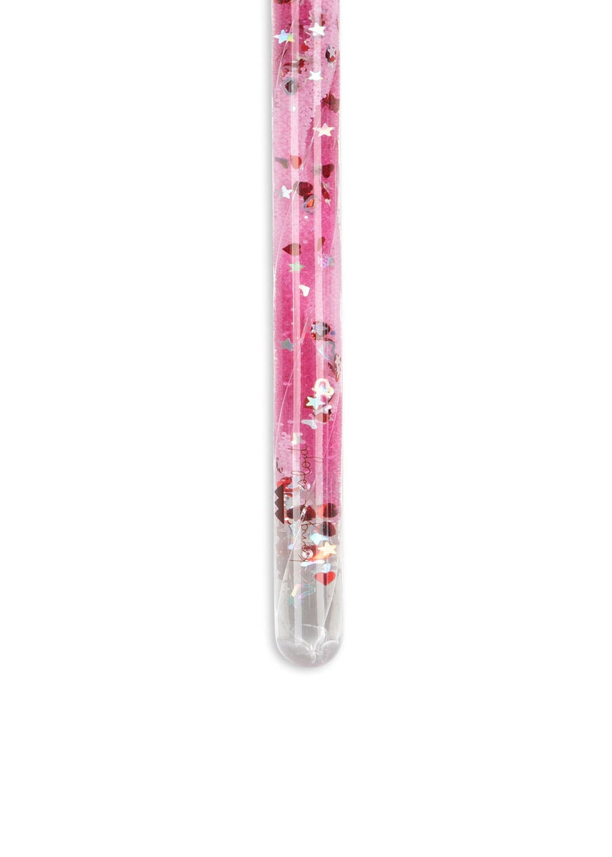 Konges Sløjd Toverstaf Magical Glitter Wand Pink Mix, toverstaf op witte achtergrond
