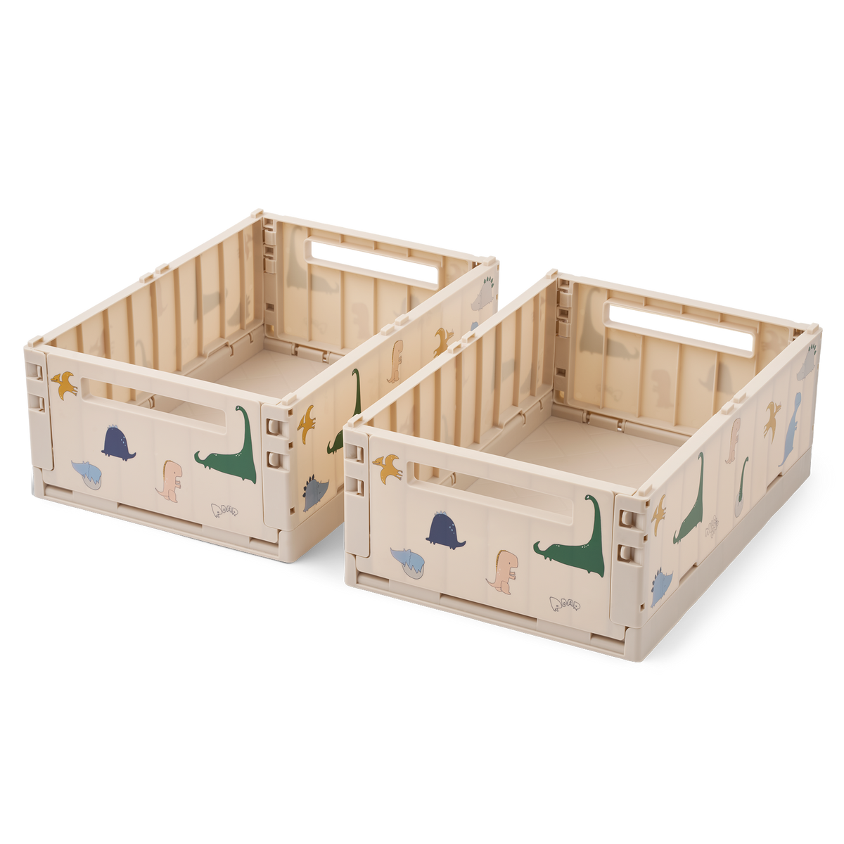 Liewood Weston Opbergbox M 2-Pack | Dino Roar / Sandy