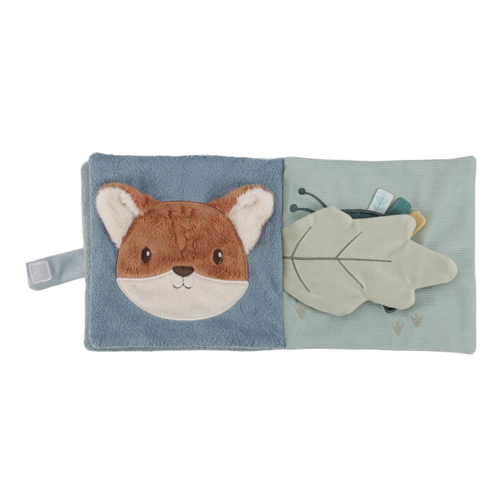 Little Dutch Activiteitenboekje Forest Friends, pagina met vos en voellabels