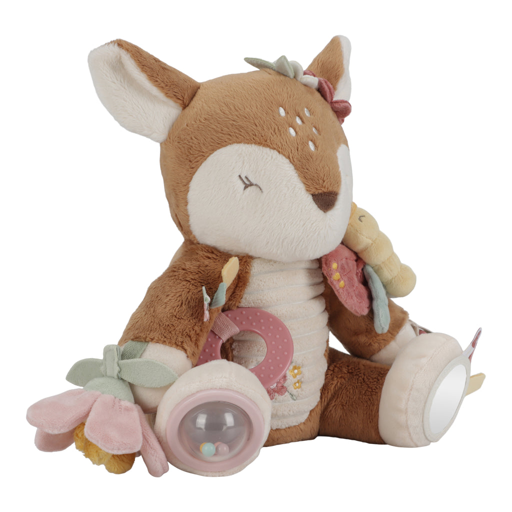 Little Dutch activiteitenknuffel hert Fairy Garden, achterkant met spiegeltje