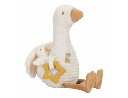 Little Dutch activiteitenknuffel Little Goose, wit gansje