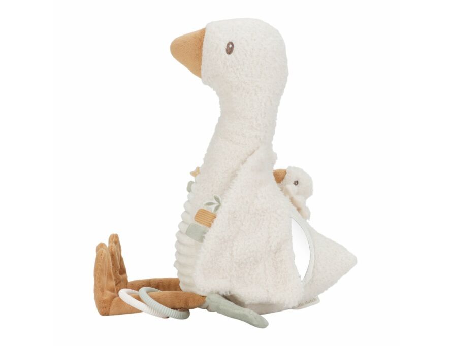 Little Dutch activiteitenknuffel Little Goose, wit gansje