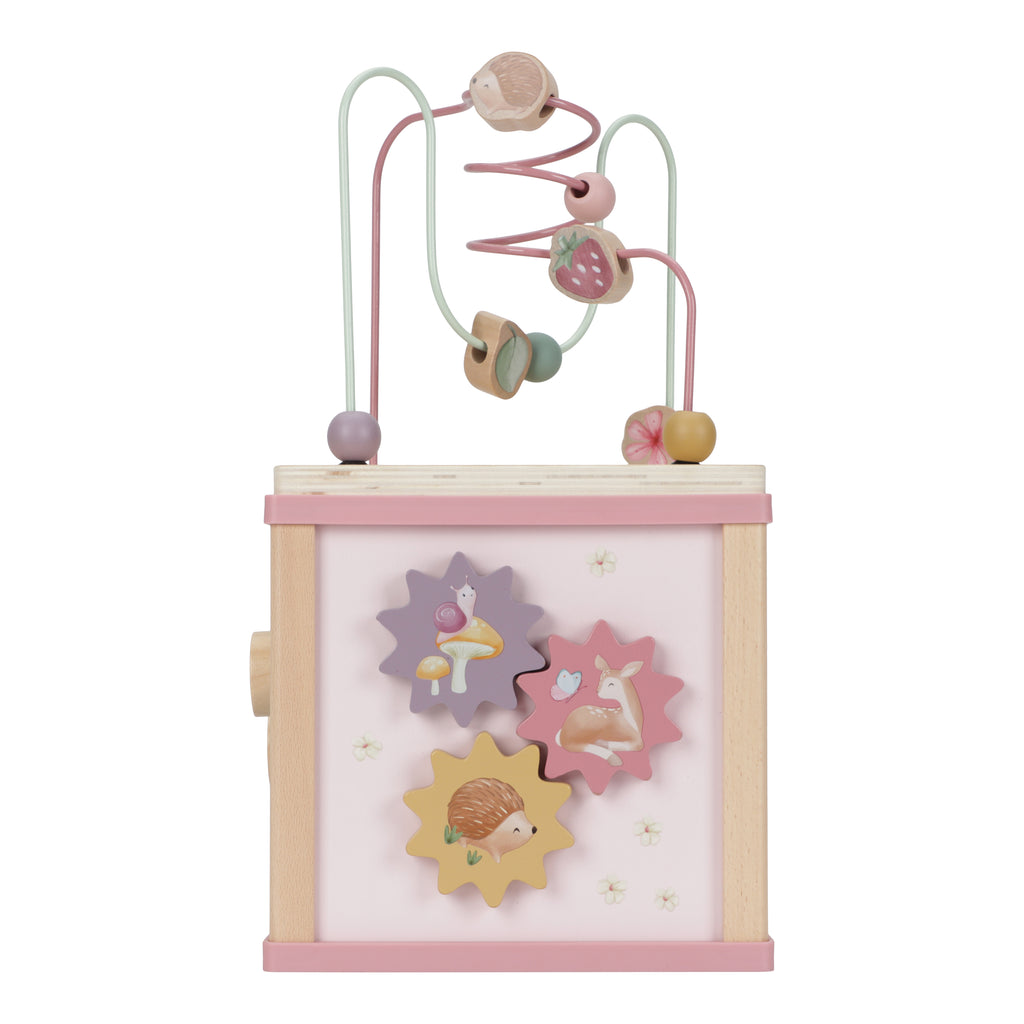 Little Dutch activiteitenspiraal Fairy Garden, zijde met draaibare bloemen