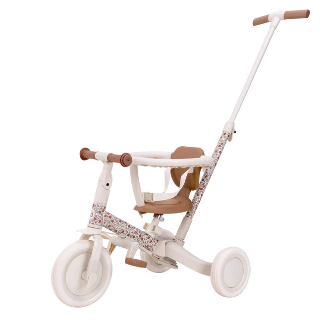 Little Dutch Driewieler 4-in-1 off white, de volledige driewieler in beeld