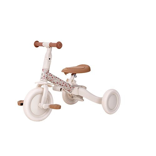 Little Dutch Driewieler 4-in-1 off white, de volledige driewieler in beeld