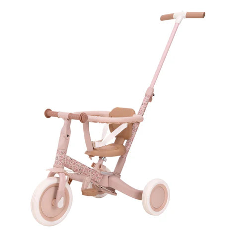 Little Dutch driewieler 4-in-1 roze met duwstang en veiligheidsbeugel