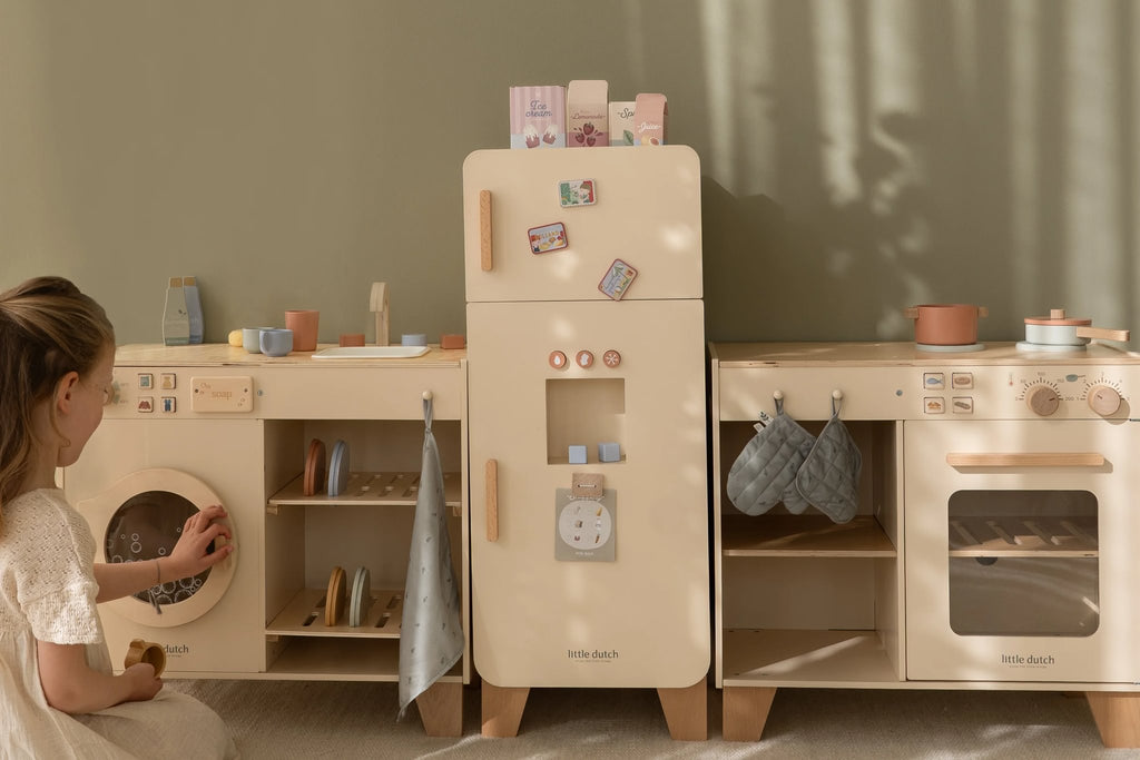 Little Dutch houten speelhoek met wasmachine en vaatwasser