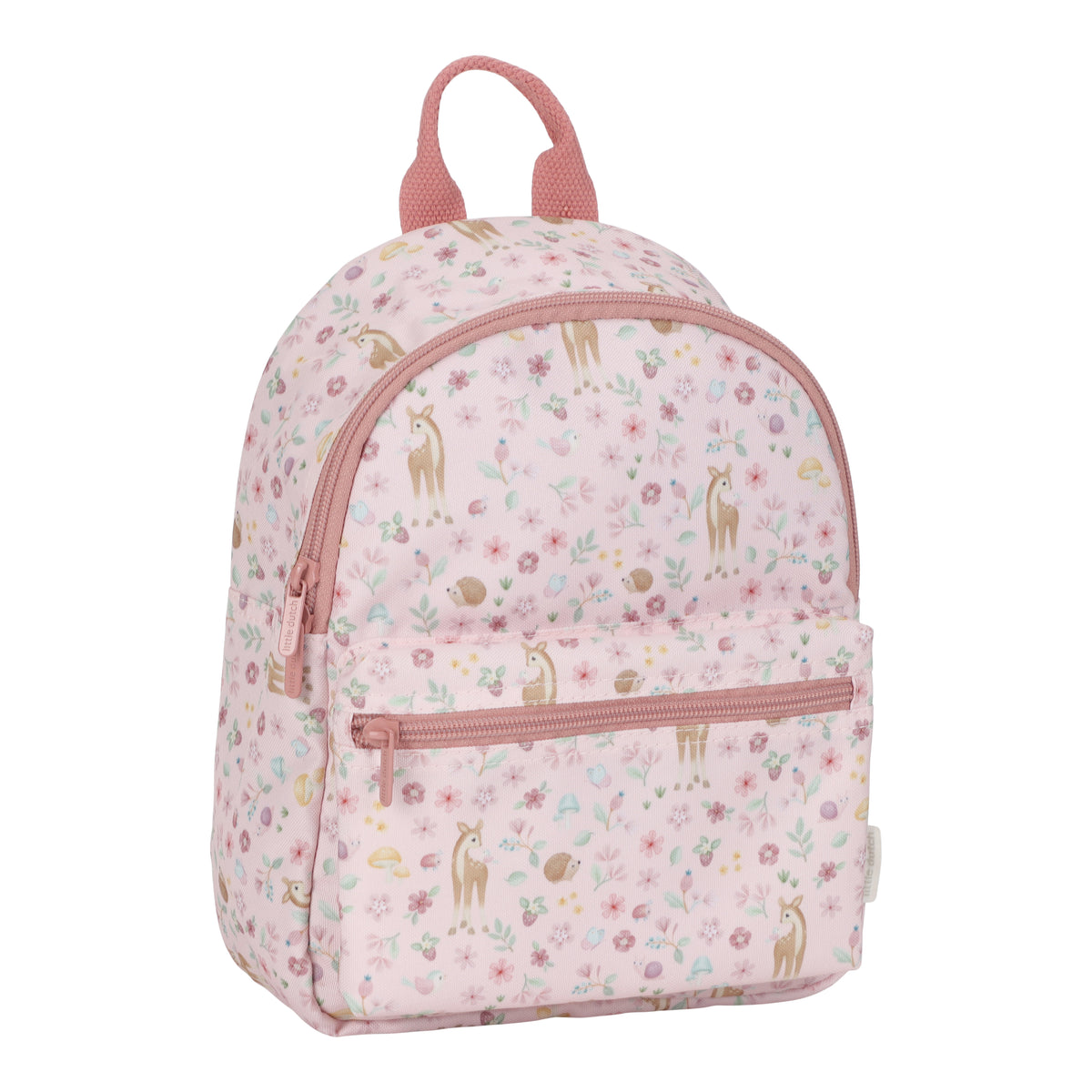 Little Dutch kleuterrugzakje Fairy Garden, roze met bloemenprint