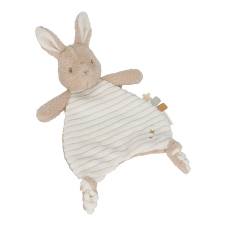 Little Dutch knuffeldoekje Newborn Naturals konijn met gestreept doekje