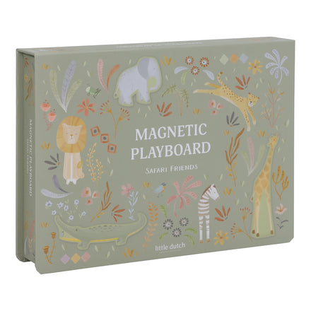 Little Dutch Magnetisch Speelbord Safari Friends, doos van het magnetisch speelbord