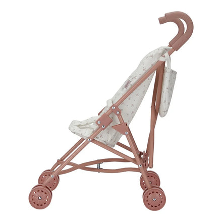 Little Dutch poppenbuggy met bloemenstof, zijaanzicht