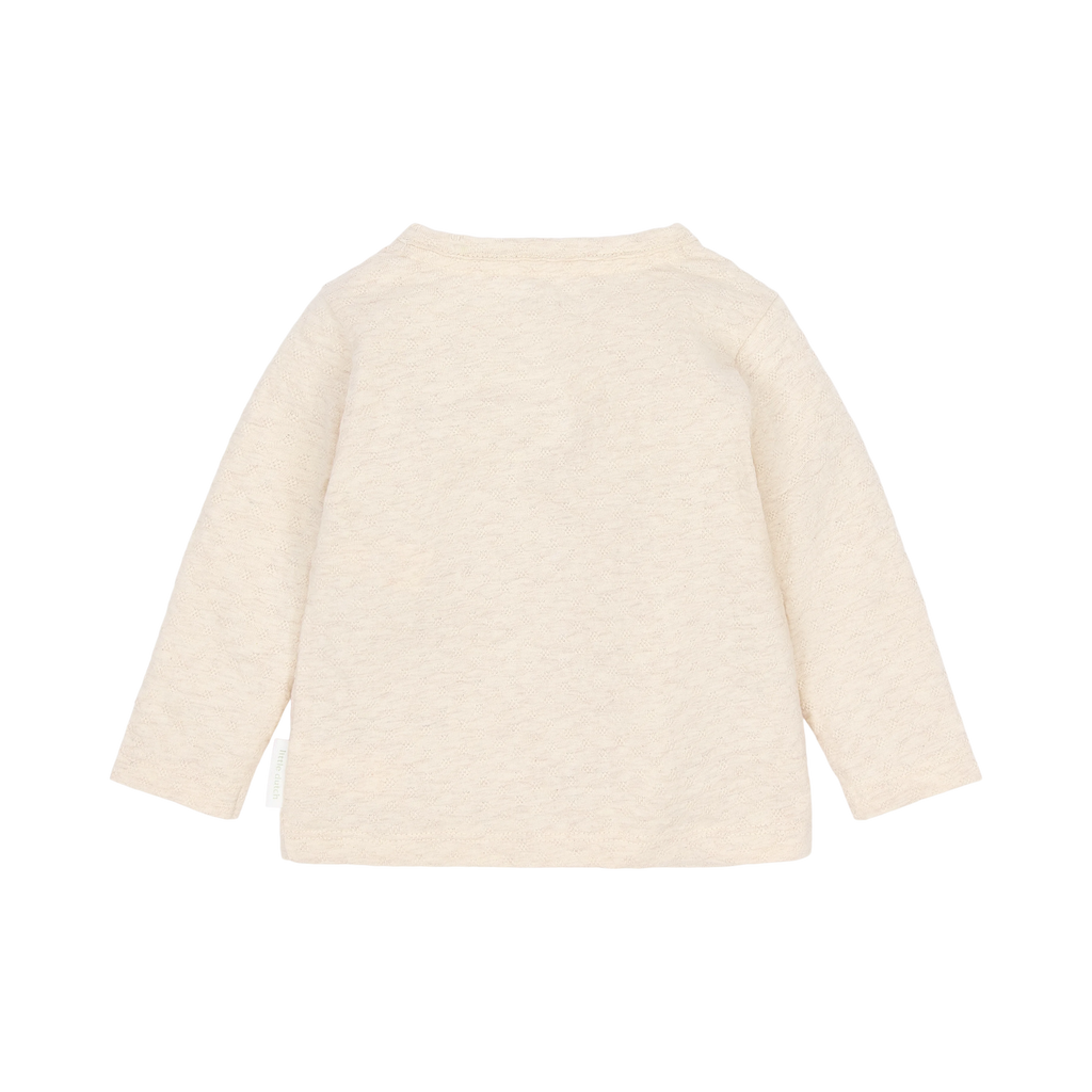 Little Dutch Safari Friends overslagshirt met borduursel langs de hals
