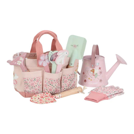 Little Dutch set 10-delig tuingereedschap Fairy Garden in canvas opbergtas