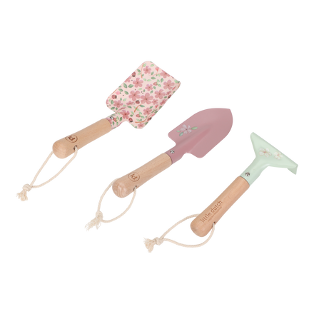 Little Dutch set tuingereedschap Fairy Garden, drie stuks schuin naast elkaar