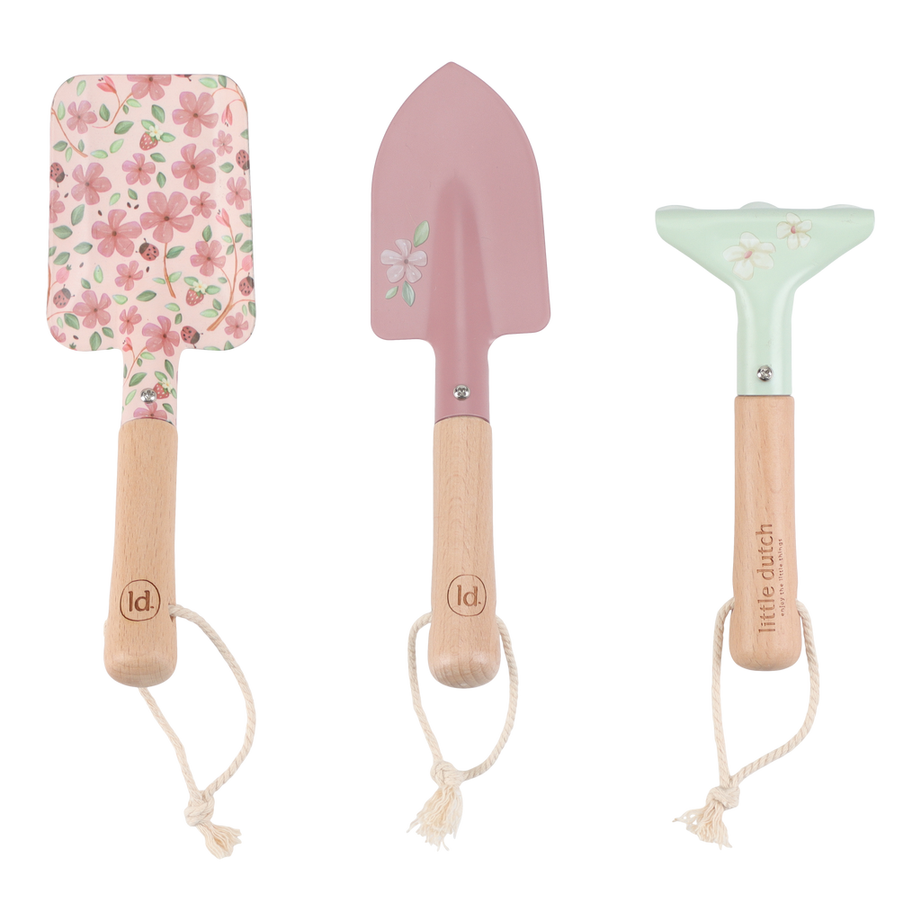 Little Dutch set tuingereedschap Fairy Garden, gereedschap rechtop vooraanzicht