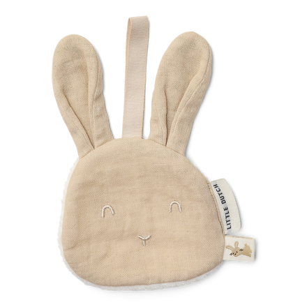Little Dutch Speendoekje Konijn Beige, speendoekje in de vorm van een konijn