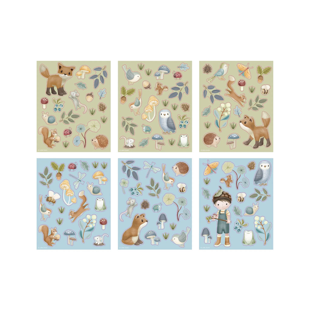 Little Dutch stickerset Forest Friends, stickervellen met bosdieren