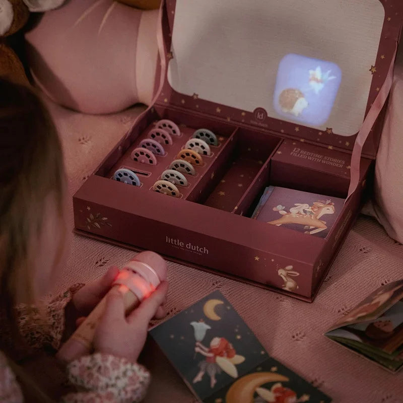 Little Dutch verhalen projector zaklamp Fairy Garden roze, gesloten geschenkdoos