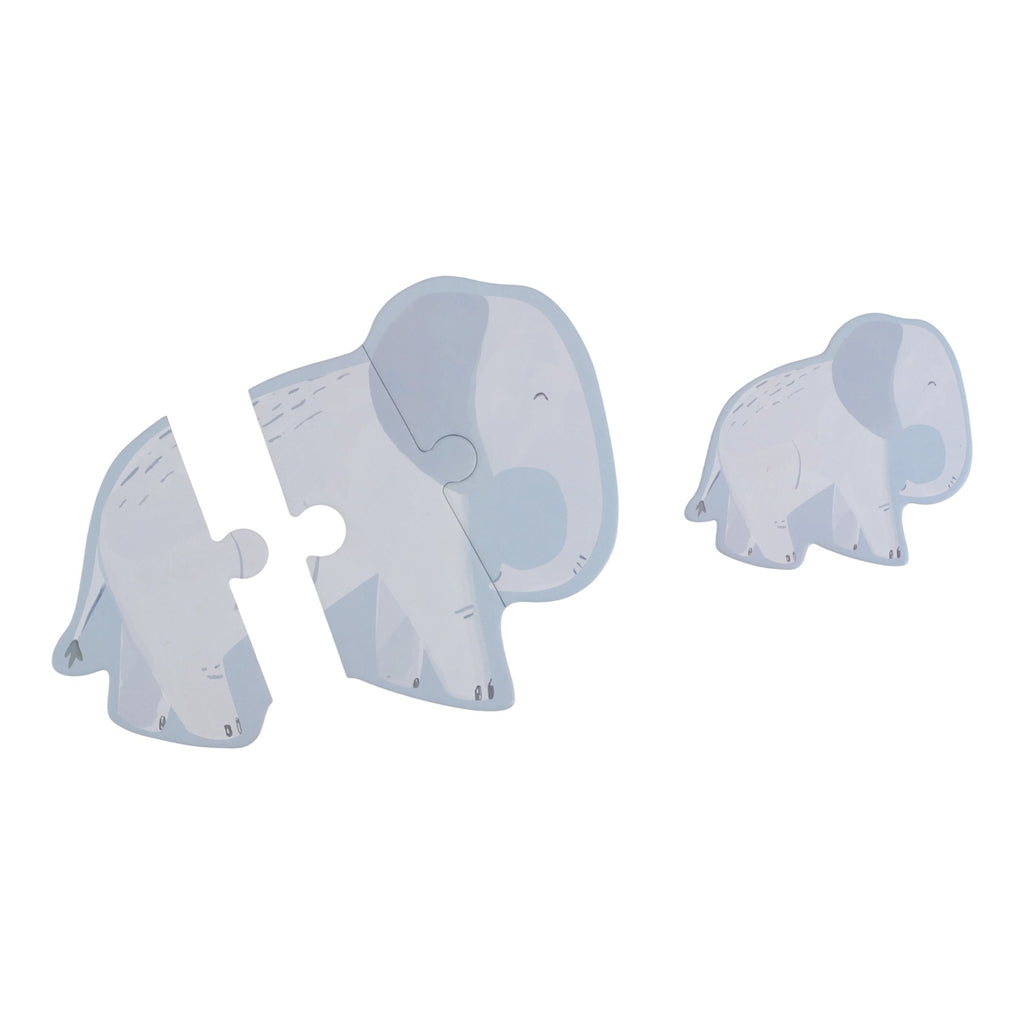 Little Dutch Vloerpuzzel 6 Safari Friends, grijze dierenpuzzel uit de set