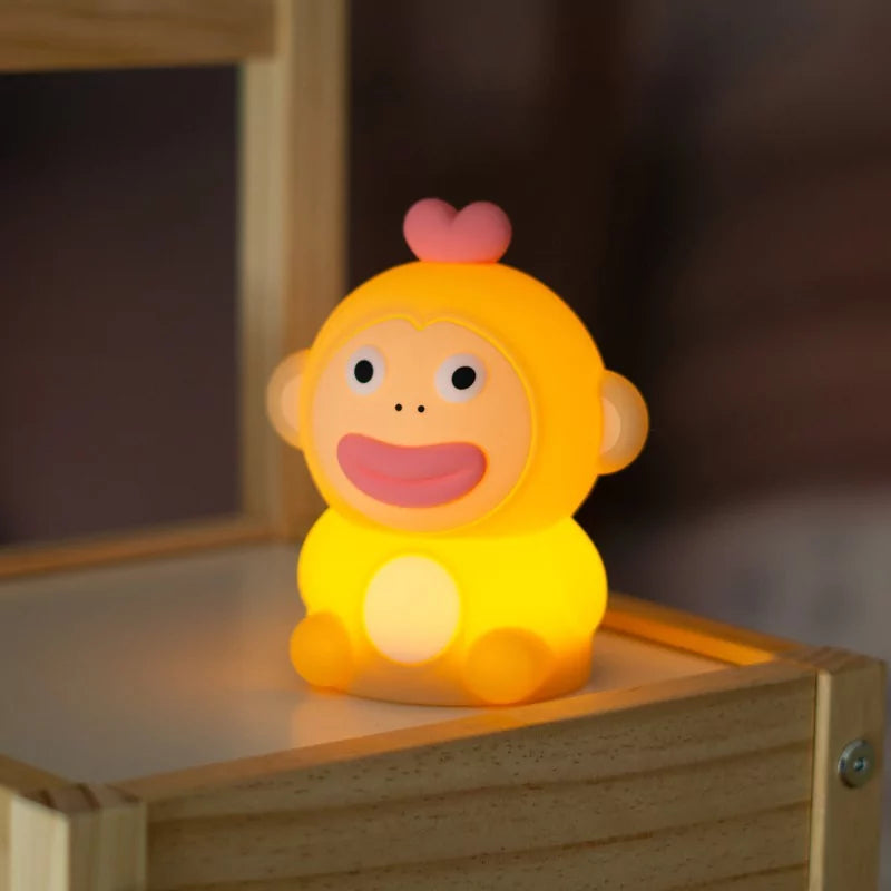 Mary's Led Nachtlamp Monkeyboo, aapje met hartje op het hoofd