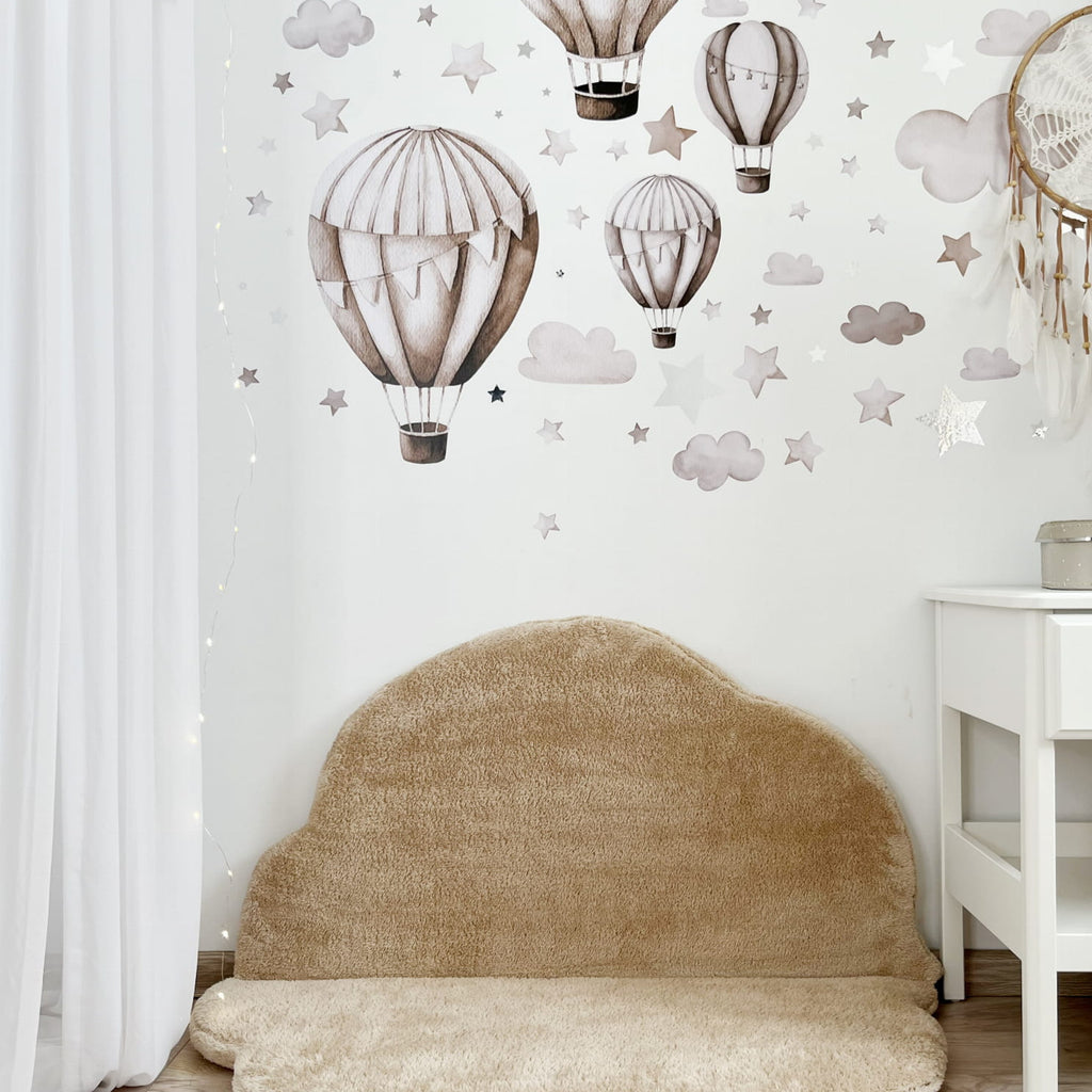 Moje Cloud Speelmat Teddy beige, sfeerbeeld 3 in de kinderkamer