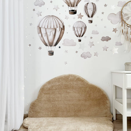 Moje Cloud Speelmat Teddy beige, sfeerbeeld 3 in de kinderkamer
