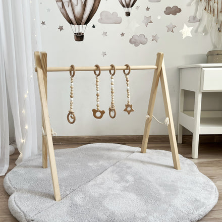Moje Cloud Speelmat Teddy grijs, sfeerbeeld 5 in de kinderkamer