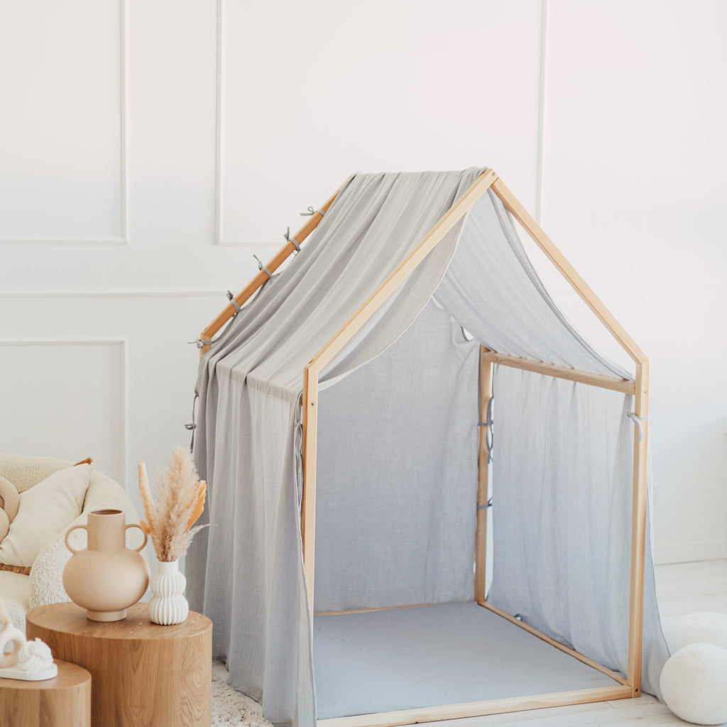 Moje Playhouse Scandi II blauw, sfeerbeeld 1 in de kinderkamer
