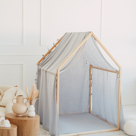 Moje Playhouse Scandi II blauw, sfeerbeeld 1 in de kinderkamer