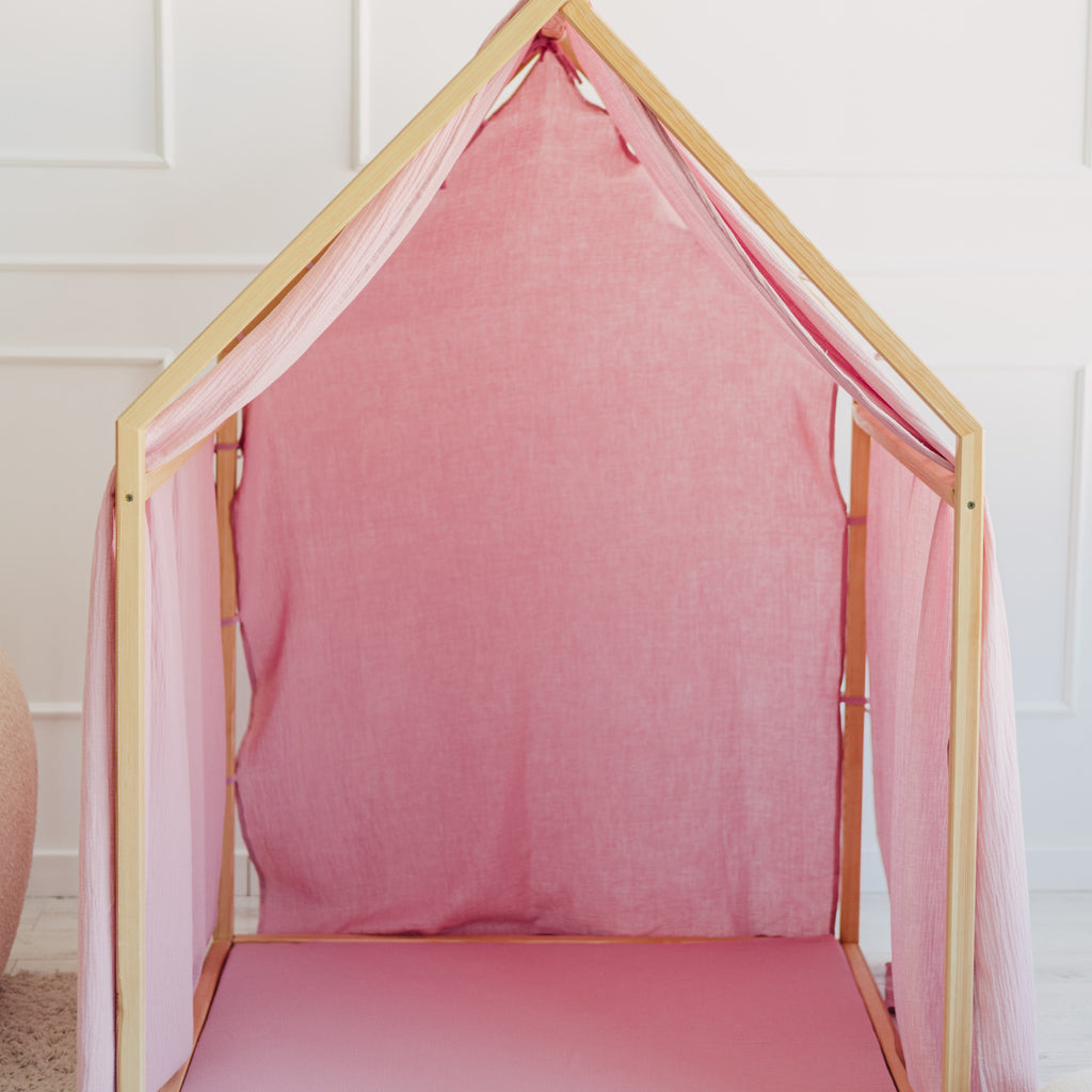 Moje Playhouse Scandi II roze, sfeerbeeld 1 in de kinderkamer