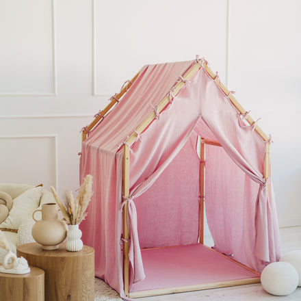 Moje Playhouse Scandi II roze, sfeerbeeld 4 in de kinderkamer
