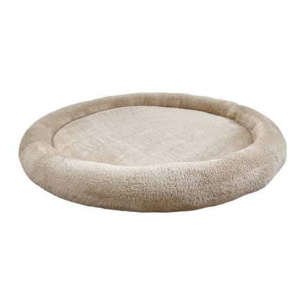 Moje Speelnest Teddy beige, vooraanzicht op witte achtergrond