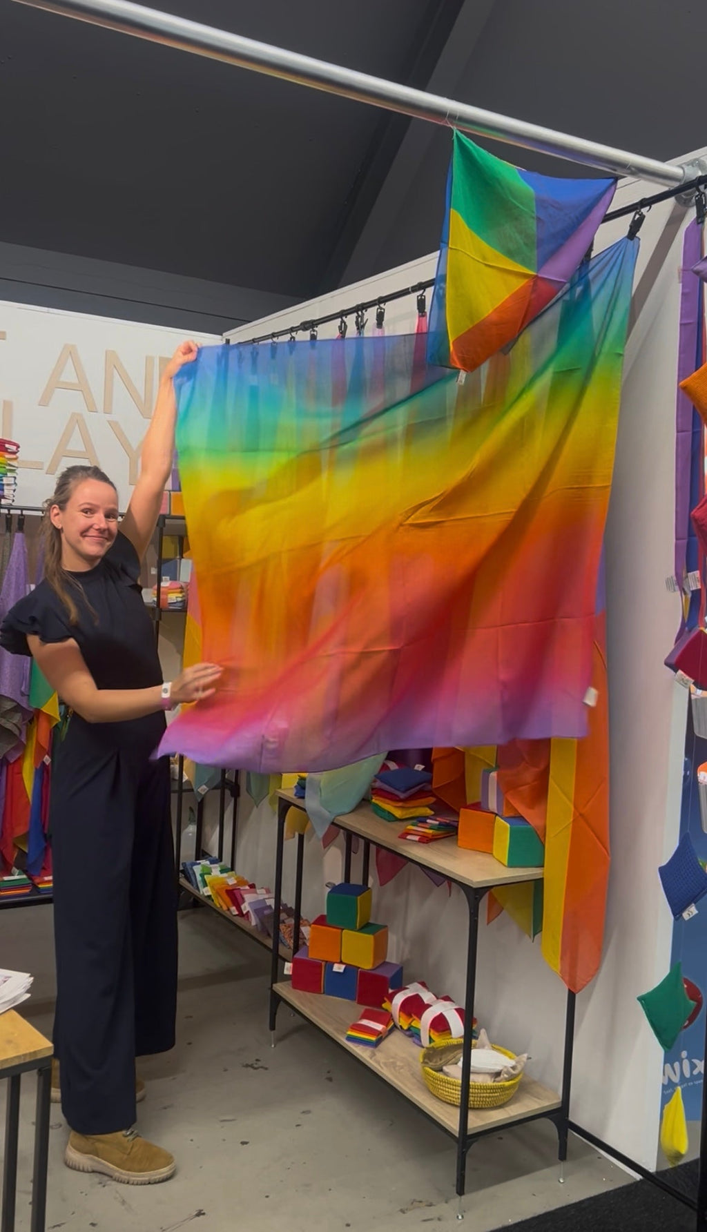 Pit & Play Rainbow Fade speeldoek, sfeerbeeld