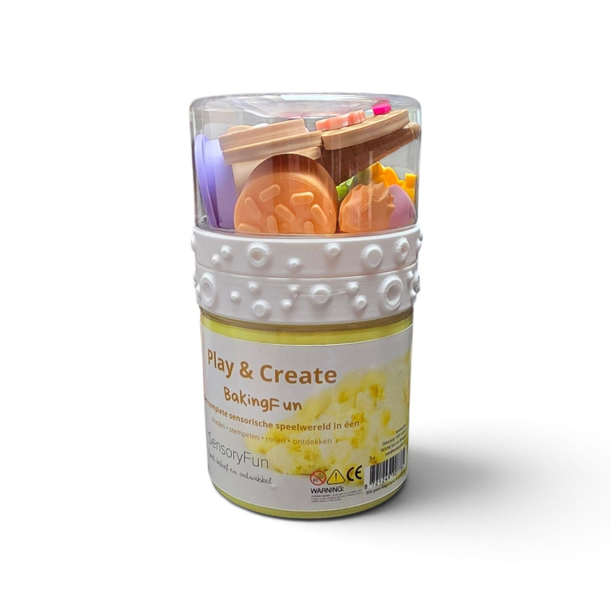 SensoryFun Speelzandset Play & Create BakingFun in pot