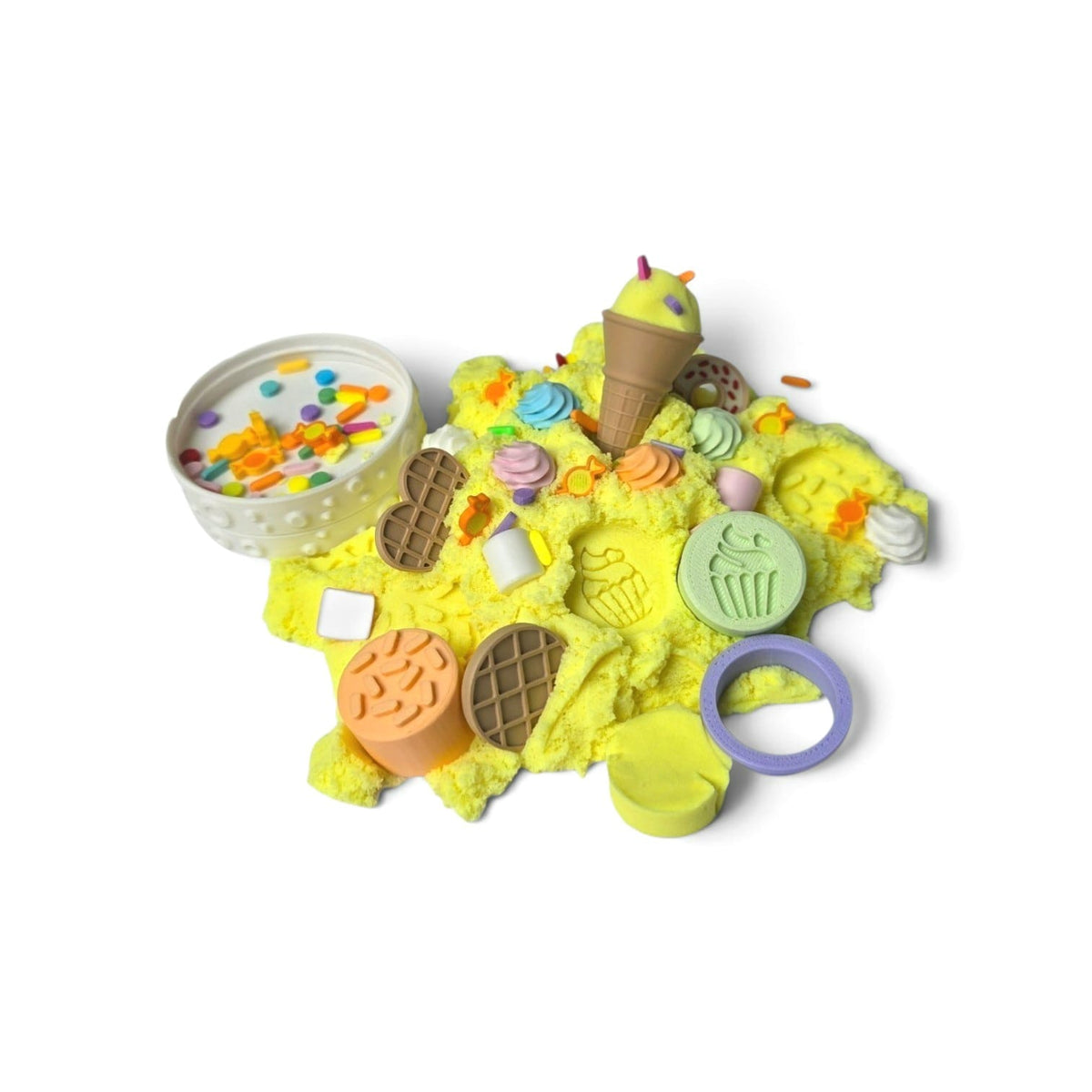 SensoryFun Speelzandset Play & Create BakingFun in pot