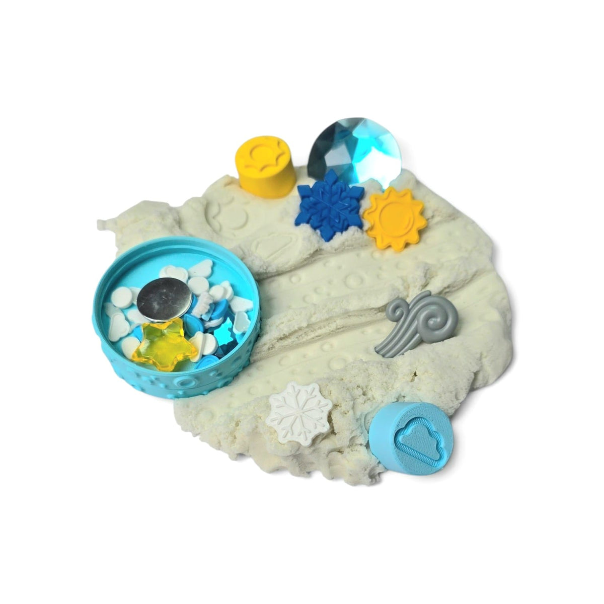SensoryFun Speelzandset Play & Create WeatherFun in pot