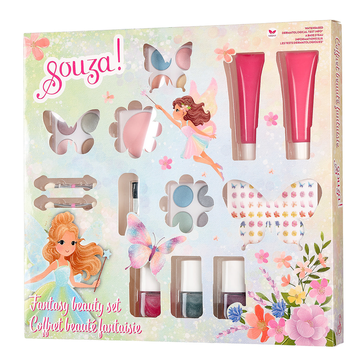 Souza Beautyset Fantasy Make-up Set in Geschenkdoos, geschenkdoos met feeenillustratie
