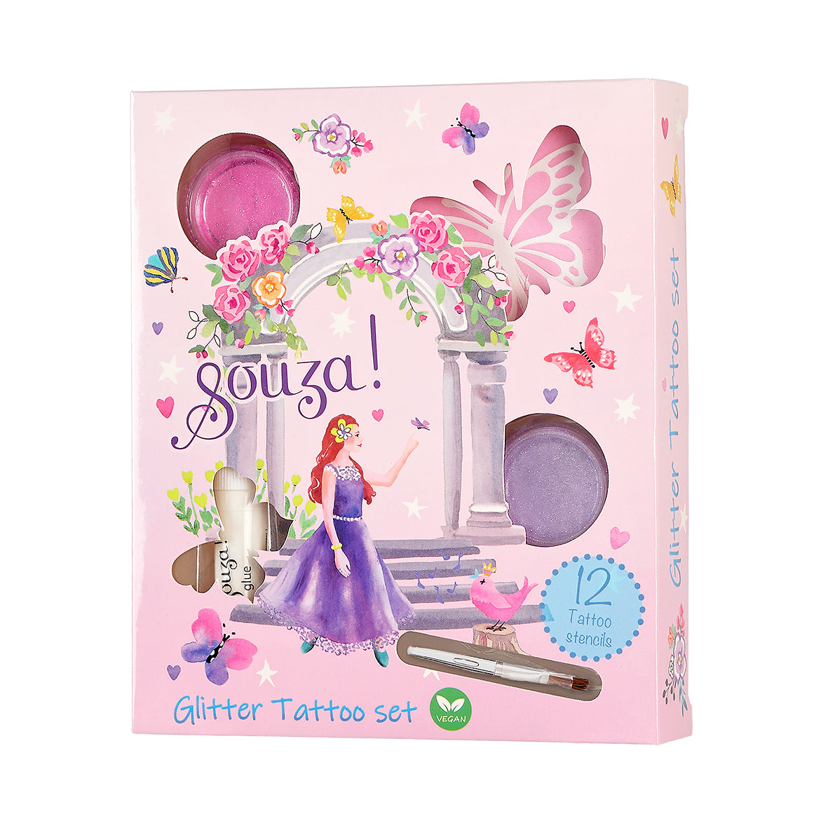 Souza Glitter tattoo set Prinses glittertattoos voor kinderen