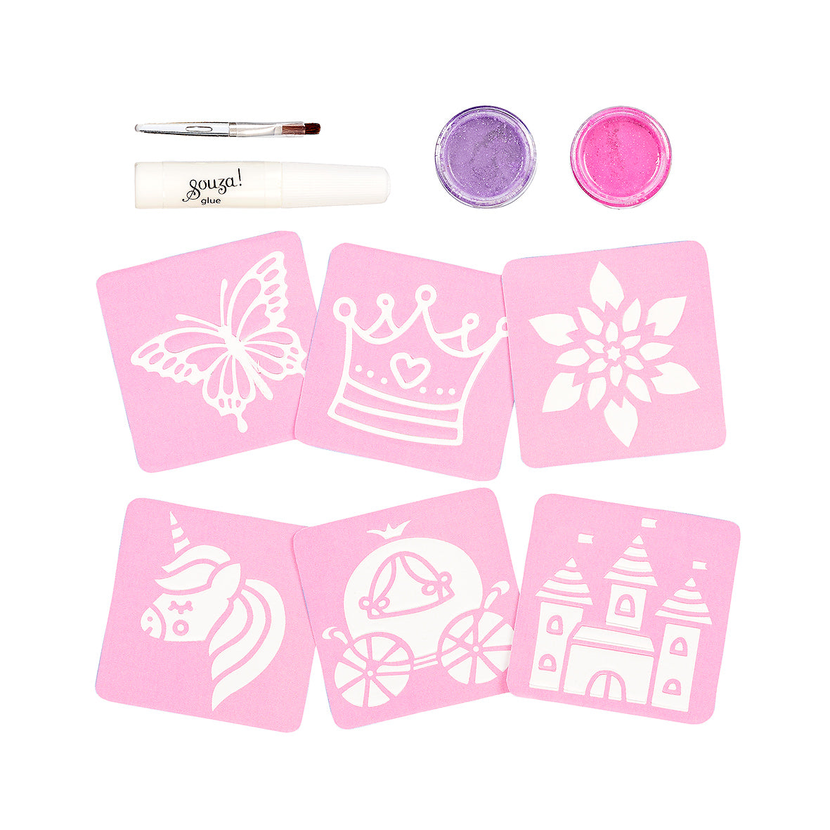 Souza Glitter tattoo set Prinses glittertattoos voor kinderen