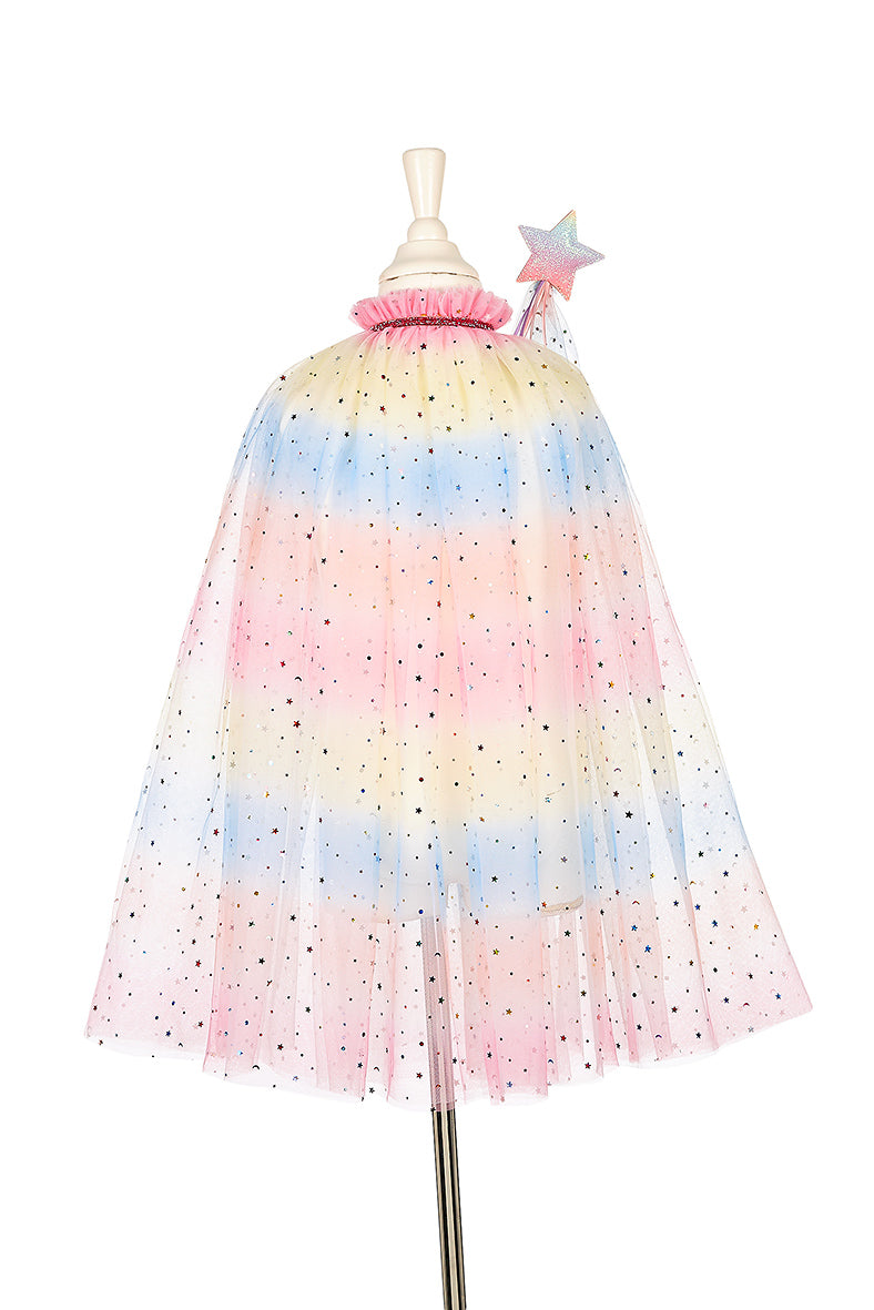 Souza unicorn cape met tiara en toverstaf verkleedset maat 3-4 jaar