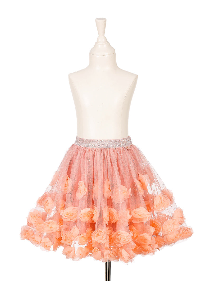 Souza Verkleedrok Rosanna Roze met Rozen, roze tulen rok