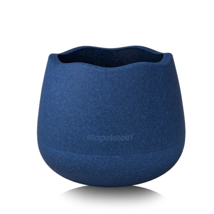 Stapelstein Base Schemerblauw, donkerblauwe zitkruk in vooraanzicht