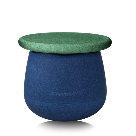 Stapelstein Dynamic Small Waters & Greens, blauwe Base met groen board als zitkruk