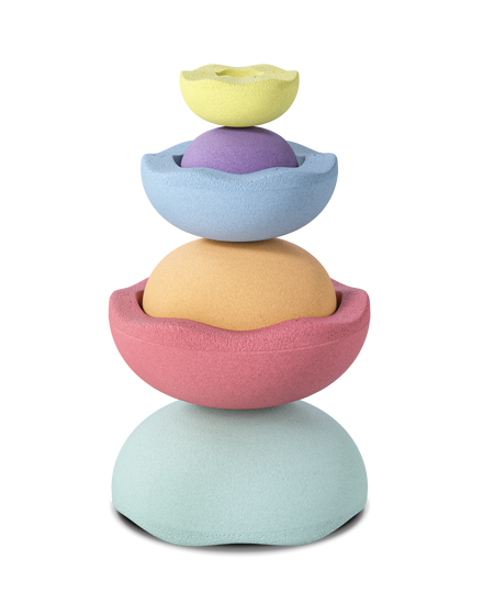 Stapelstein Inside Pastel Rainbow stenen gestapeld tot sculptuur