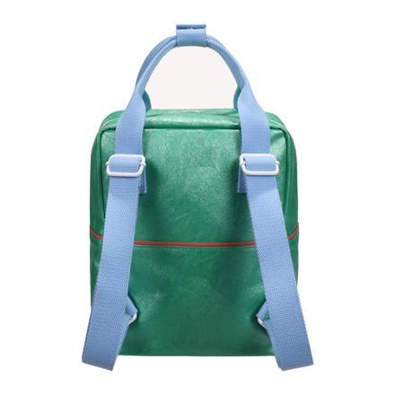 Sticky Lemon Rugzak Small Sticky Memories Glitter Green, achterkant met schouderbanden