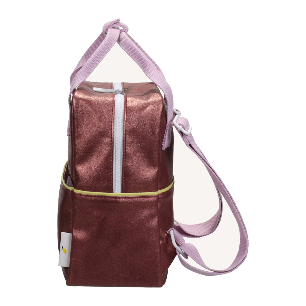 Sticky Lemon Rugzak Small Sticky Memories Glitter Horse Brown, zijaanzicht
